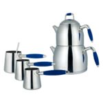 Aryıldız Family Çaydanlık ve Cezve Takımı Lacivert - Görsel 2