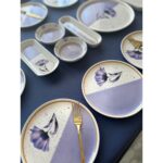 Venüs Home Gelincik Model 12 Kişilik 21 Parça Kahvaltı Takımı (Mor) - Görsel 3