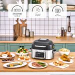 Karaca Gastro Grill 6 Kişilik Geniş Hacim Airfryer, Air Grill ve Izgara Makinesi - Görsel 3