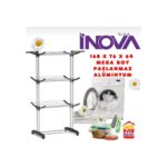 İnova Herevdeinova Raptor 3 Katlı Mega Boy Xxl Tekerlekli Alüminyum Çamaşırlık Kurutmalık - Görsel 4