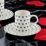 Güral Porselen Camelia 2 Kişilik 4 Parça Kahve Fincan Takımı 6656 - Görsel 2