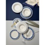 Tabak Evi Porselen Bonsai Blue Garden Yemek Takımı 4 Kişilik 16 Parça - Görsel 4