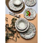Tabak Evi Porselen Fulya Colorido Yemek Takımı 6 Kişilik 24 Parça - Görsel 4