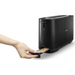 Philips HD2590/90 Daily Collection Uzun Yuvalı Ekmek Kızartma Makinesi, Buz Çözme Modu, 8 Kızartma Ayarı, Uzun Yuvalı, Siyah, - Görsel 3