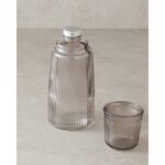 English Home Botelya Cam Başucu Sürahi Antrasit - Görsel 2