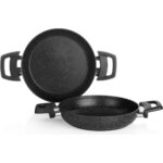 Schafer Black Stone 2 Li Sahan Seti 18+22 Cm-Siyah - Görsel 2