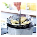 IKEA Buharda Pişirici Çap: 24 cm Buharda Pişirme Aparatı Haşlama Sepeti Paslanmaz Çelik