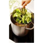 IKEA Buharda Pişirici Çap: 24 cm Buharda Pişirme Aparatı Haşlama Sepeti Paslanmaz Çelik - Görsel 3