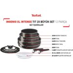 Tefal Ingenio Xl Intense Titanyum 2x 12 Parça Set - Görsel 3