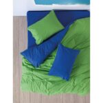 Cozy Home Popping Colors Çift Kişilik Lastikli Çarşaflı Nevresim Takımı Sage Yeşil-Mavi - Görsel 2