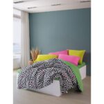 Cozy Home Popping Colors Çift Kişilik Lastikli Çarşaflı Nevresim Takımı Dazzle Yeşil - Görsel 2