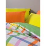 Cozy Home Popping Colors Çift Kişilik Lastikli Çarşaflı Nevresim Takımı Hype Yeşil - Görsel 3