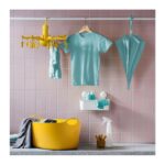 IKEA Pressa Çamaşır Kurutma Askılığı, Sarı, 16 Mandallı - Görsel 3