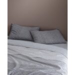 Madame Coco Hugo Tek Kişilik Pamuklu Baskılı Nevresim Takımı - Gri - Görsel 2