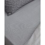 Madame Coco Hugo Tek Kişilik Pamuklu Baskılı Nevresim Takımı - Gri - Görsel 3