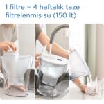 BRITA Marella Cool 2x Maxtra Pro All-In-1 Filtreli Su Arıtma Sürahisi - Beyaz 2,4 lt - Görsel 2