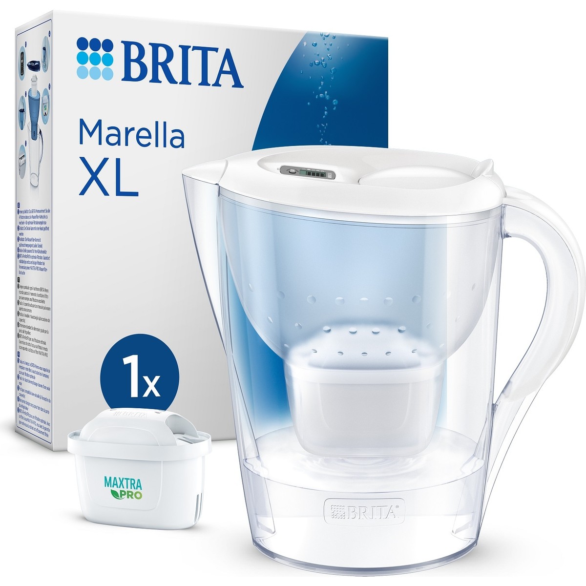 110000740037193.jpg BRITA Marella XL 1x Maxtra Pro All-In-1 Filtreli Su Arıtma Sürahisi - Beyaz 3,5 lt - Görsel 1