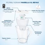 BRITA Marella XL 1x Maxtra Pro All-In-1 Filtreli Su Arıtma Sürahisi - Beyaz 3,5 lt - Görsel 5