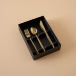 Bella Maison Siena 18 Parça 6 Kişilik Tatlı Çatal Kaşık Bıçak Seti Gold - Görsel 3