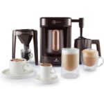 Karaca Hatır Barista Türk Kahve Makinesi – 5 Fincan, Süt Köpürtme ve Sütlü İçecek Hazırlama Özellikli, Kolay Temizlenen Ceviz Kahverengi