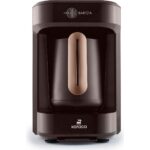 Karaca Hatır Barista Türk Kahve Makinesi – 5 Fincan, Süt Köpürtme ve Sütlü İçecek Hazırlama Özellikli, Kolay Temizlenen Ceviz Kahverengi - Görsel 3