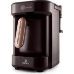 Karaca Hatır Barista Türk Kahve Makinesi – 5 Fincan, Süt Köpürtme ve Sütlü İçecek Hazırlama Özellikli, Kolay Temizlenen Ceviz Kahverengi - Görsel 4