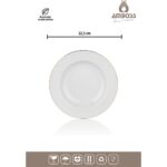 Amboss Galaxy - Hare 12 Kişilik 53 Parça Porselen Takımı Gold + Ruby 72 Parça Çatal Kaşık Bıçak Takımı Gold - Görsel 4