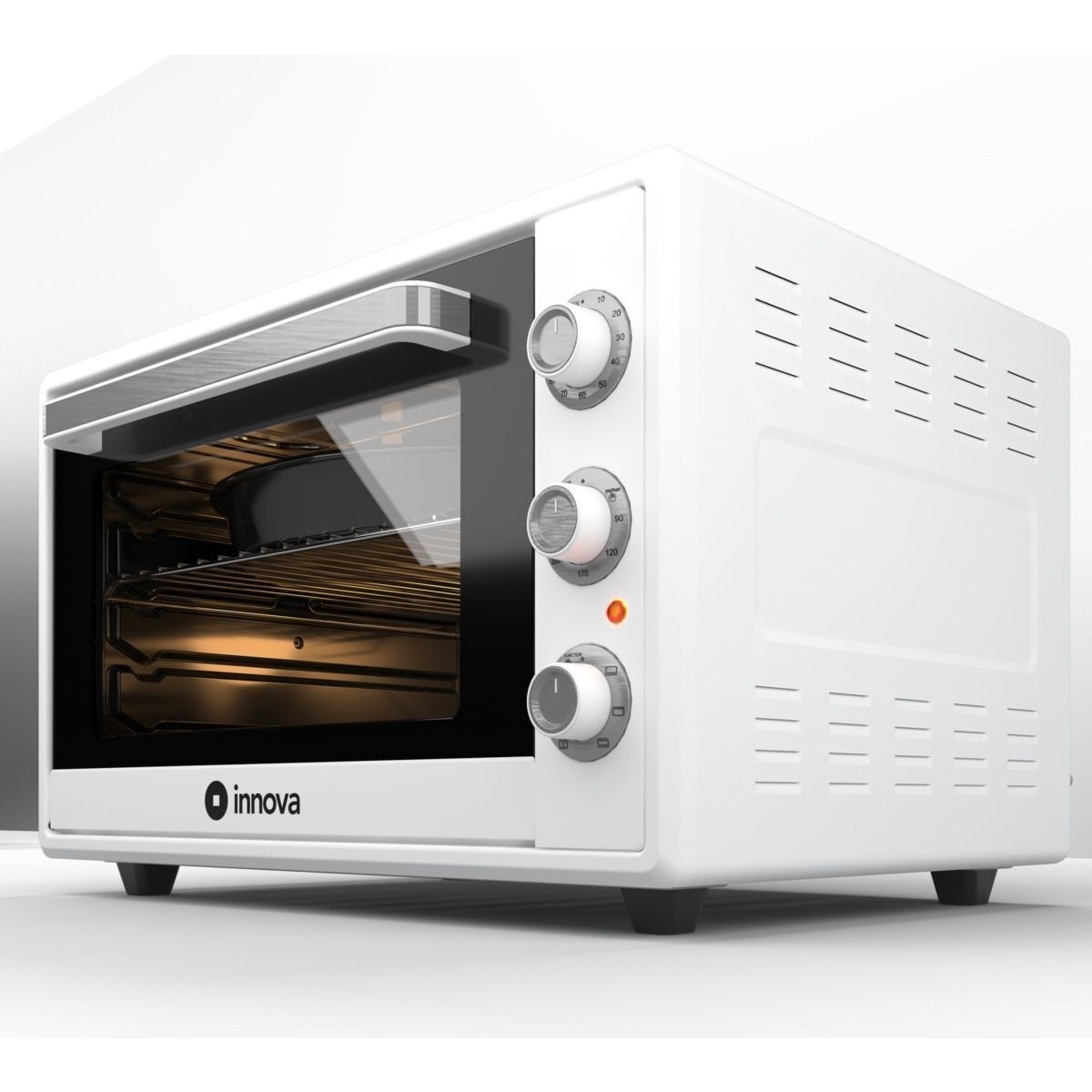 110000749117205.jpg Innova Midi Fırın 60 L Turbo Pişirme Yoğurt Fonksiyonlu Çift Cam Paslanmaz Çelik Gövde Ayarlı Sıcaklık ve Zamanlayıcı - Görsel 1