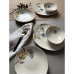 Tabak Evi Porselen Flor Azul Pebble Yemek Takımı 4 Kişilik 12 Parça - Görsel 2