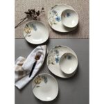 Tabak Evi Porselen Flor Azul Pebble Yemek Takımı 4 Kişilik 12 Parça - Görsel 3