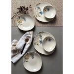 Tabak Evi Porselen Flor Azul Pebble Yemek Takımı 4 Kişilik 12 Parça - Görsel 4