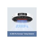 Mova S20 Ultra Robot Süpürge ve Paspas, 8.300PA Vormax™ Emiş Gücü, 60°c Sıcak Su ile Kendi Kendini Temizleyen Paspas, Ikili Kauçuk Fırça, Yükseltilebilir Fırça ve Paspas - Görsel 4