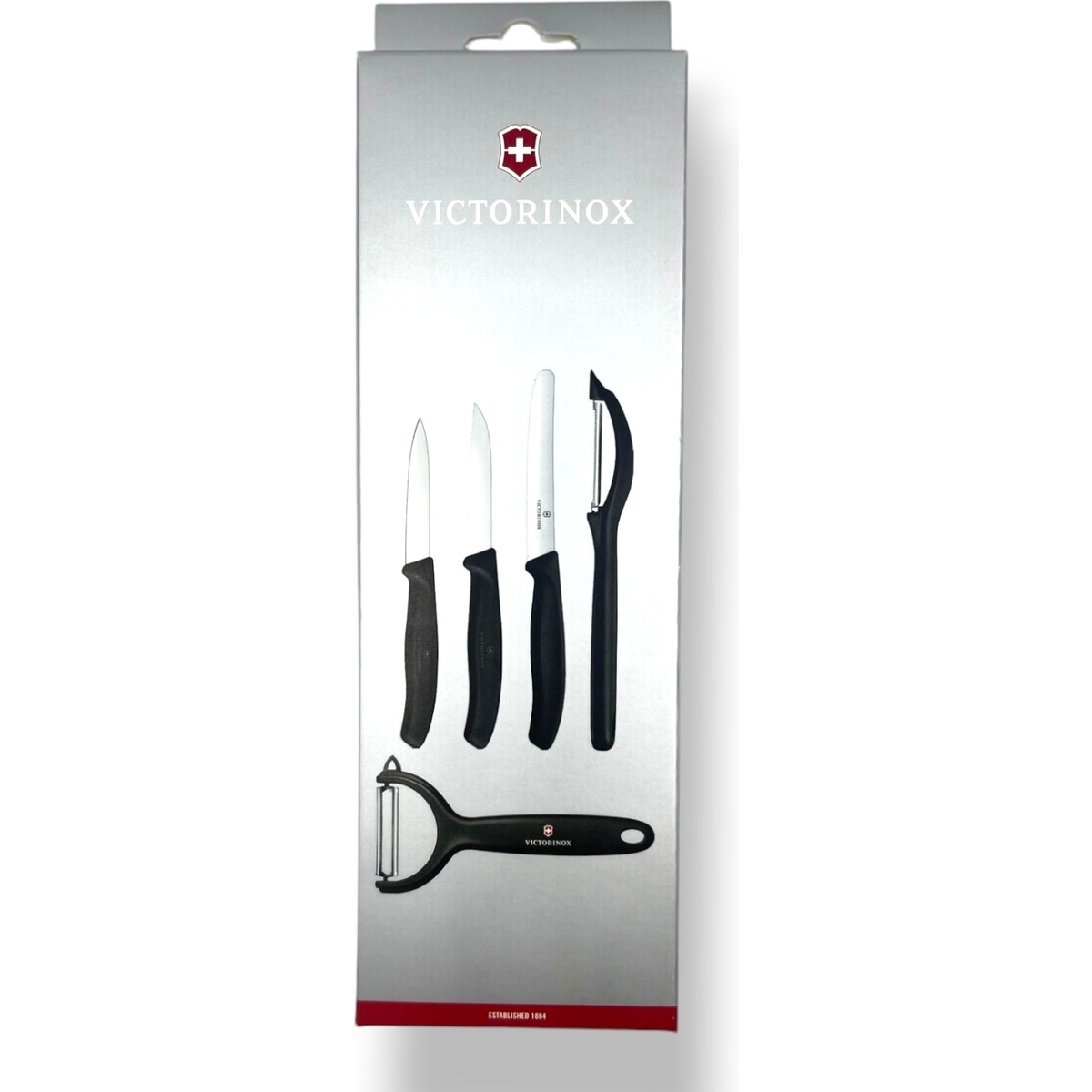 110000755915707.jpg Victorinox Siyah 5 Li Soyma ve Soyacak Seti - Görsel 1