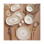 Güral Porselen BILBAO-6569 Somon 30 Parça 6 Kişilik Porselen Yemek Takımı