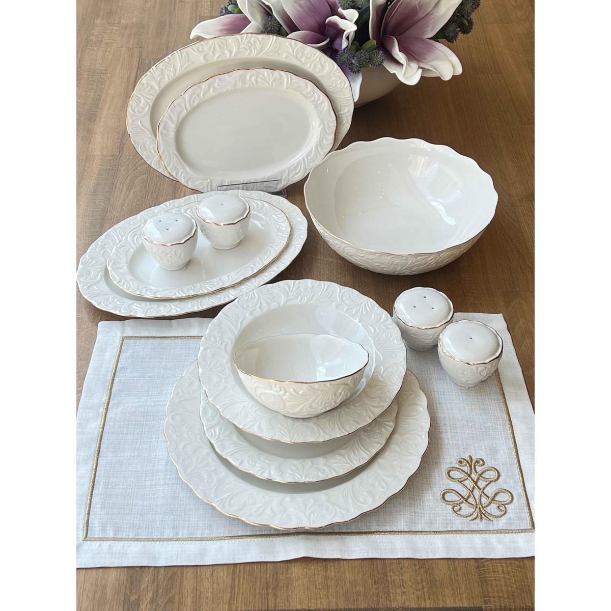 110000759856719.jpg Rossev Yemek Takımı Osiris 33 Parça 6 Kişilik - Görsel 1