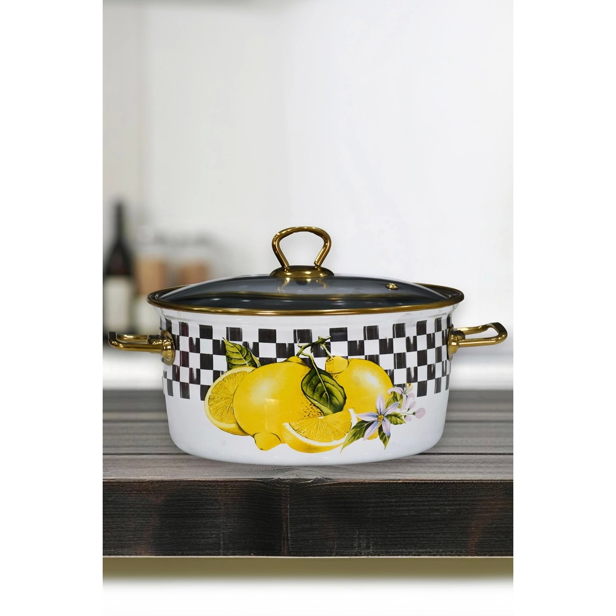 110000760896675.jpg PR Home Lemon Emaye Kızartma Tenceresi 22 cm - Görsel 1