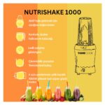 Tigrecook Nutrıshake 3 In 1 Paslanmaz Çelik Bıçaklı Kişisel Smoothie Blender ve Kahve Baharat Öğütücü 1000W - Görsel 2
