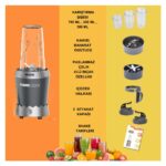 Tigrecook Nutrıshake 3 In 1 Paslanmaz Çelik Bıçaklı Kişisel Smoothie Blender ve Kahve Baharat Öğütücü 1000W - Görsel 3