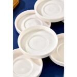 Cooker Lüks Porselen Desenli 6 Lı Çay Tabağı Bardak Altı - Görsel 2