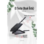 Thermoad El Tostu | Ocak Üstü | Gri | 24cm - Görsel 4