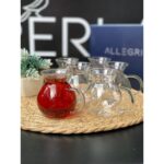 Porland Tombik 6'lı Kulplu Borcam Çay Bardağı - Görsel 3