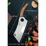 SürLaz Almazan Şef Bıçak Seti 4 Parça Kamp Mutfak Bıçak Seti Hediyelik Bıçak Seti - Görsel 3