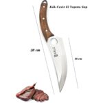 SürLaz Almazan Şef Bıçak Seti 4 Parça Kamp Mutfak Bıçak Seti Hediyelik Bıçak Seti - Görsel 4