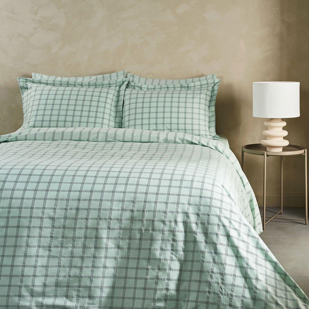 110000763801868.jpg Marie Claire Cameron Pamuk Çift Kişilik Takımı Yeşil Mc059842 - Görsel 1