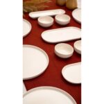 Heda Porselen Rüya 16 Parça 6 Kişilik Kırık Beyaz Kahvaltı Takımı