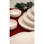 Heda Porselen Rüya 16 Parça 6 Kişilik Kırık Beyaz Kahvaltı Takımı - Görsel 4