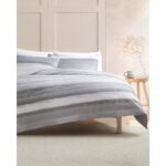 Madame Coco Noun Çift Kişilik Pamuklu Baskılı Nevresim Takımı - Gri