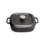 Sürel Mat Siyah Kare Sığ Tencere 26 cm - Görsel 5