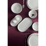 Güral Porselen Bilbao Platin File 30 Parça 6 Kişilik Porselen Yemek Takımı - Görsel 2