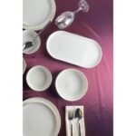 Güral Porselen Bilbao Platin File 30 Parça 6 Kişilik Porselen Yemek Takımı - Görsel 3